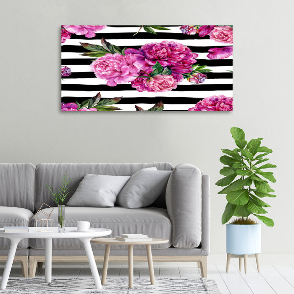 Classicliving Rosa Pfingstrosen Kunstdrucke Auf Segeltuch Wayfair De